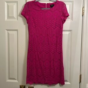 Laundry by Shelli Segal Pink Lace Dress. Size 4.